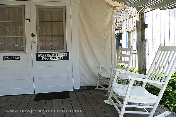 Ocean Grove tent porch