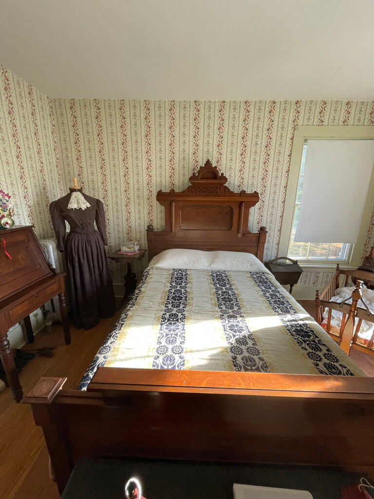 Bedroom at Zenas Crane Homestead, West Caldwell, New Jersey