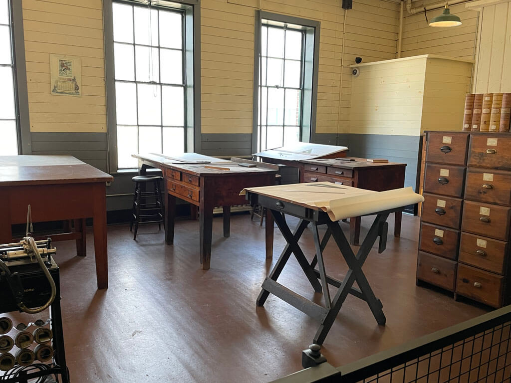 Drafting Room at Thomas Edison Laboratory, West Orange, New Jersey