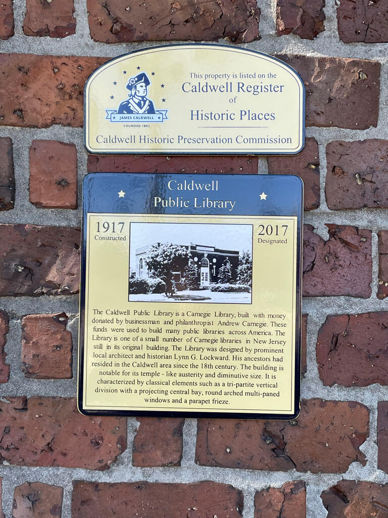 Caldwell Public Library in New Jersey