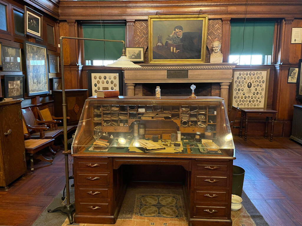 Desk in the Thomas Edison Library