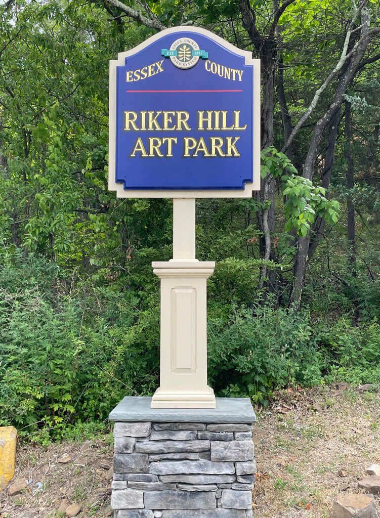 Riker Hill Art Park sign