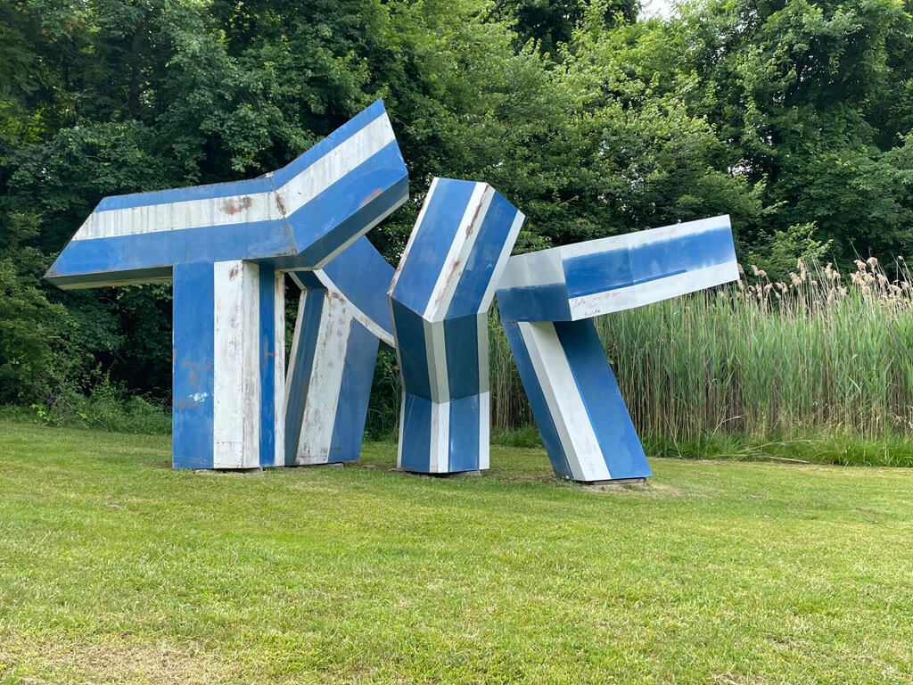 Riker Hill Art Park metal sculpture