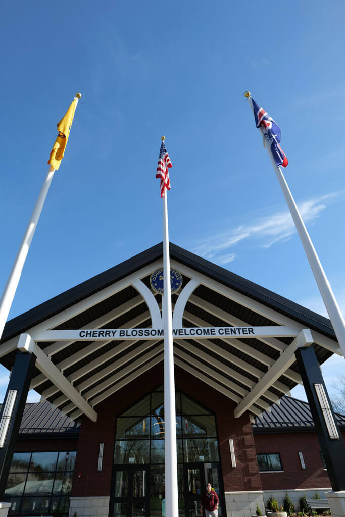 Cherry Blossom Welcome Center at Branch Brook Park