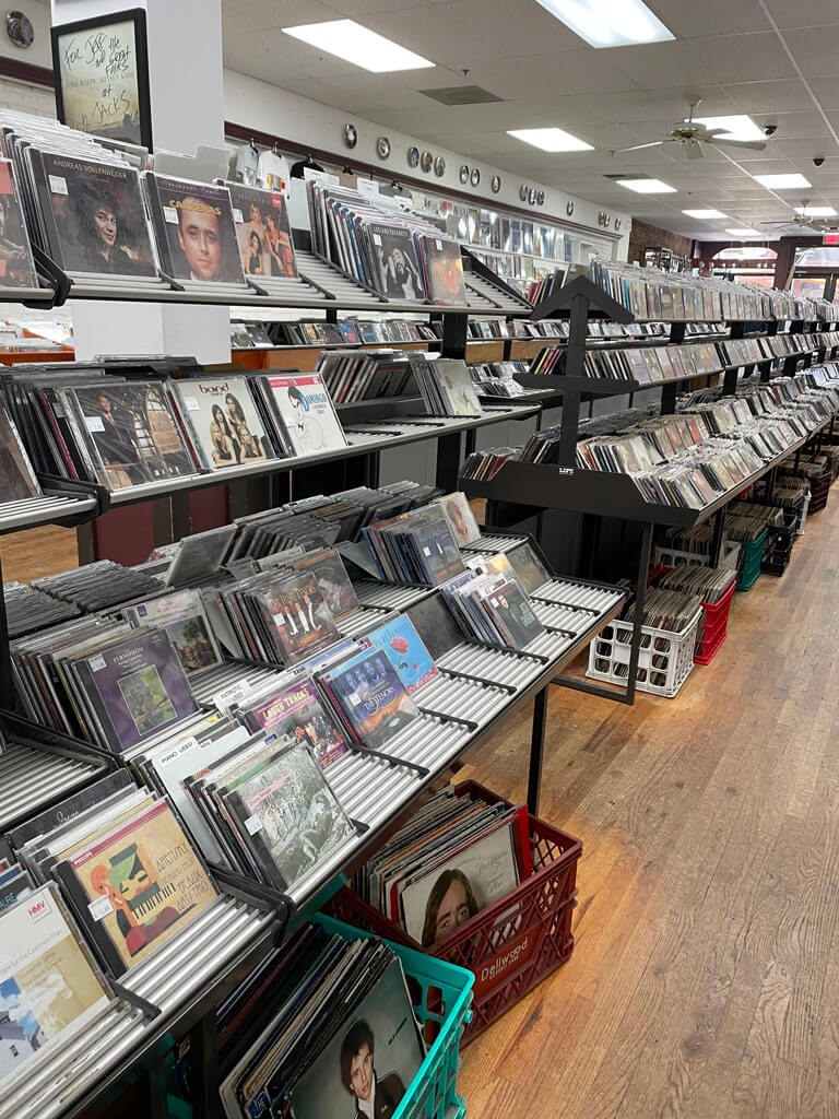 Records at Jack's Music Shoppe, Red Bank, New Jersey