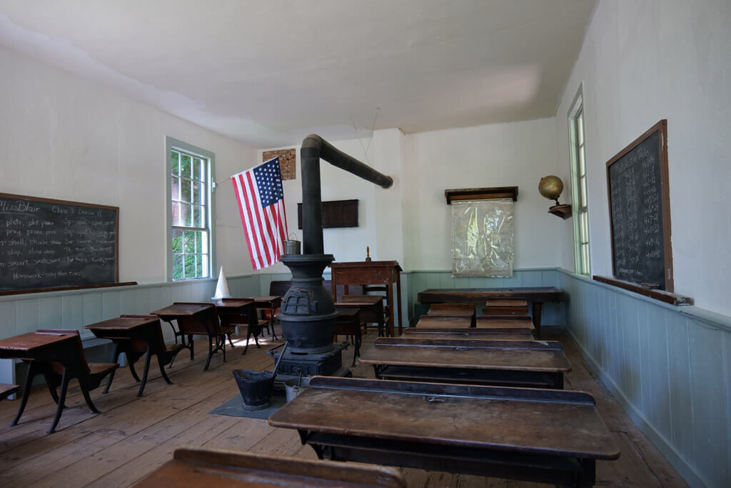 Schoolhouse at Red Mill Museum Village Clinton, New Jersey